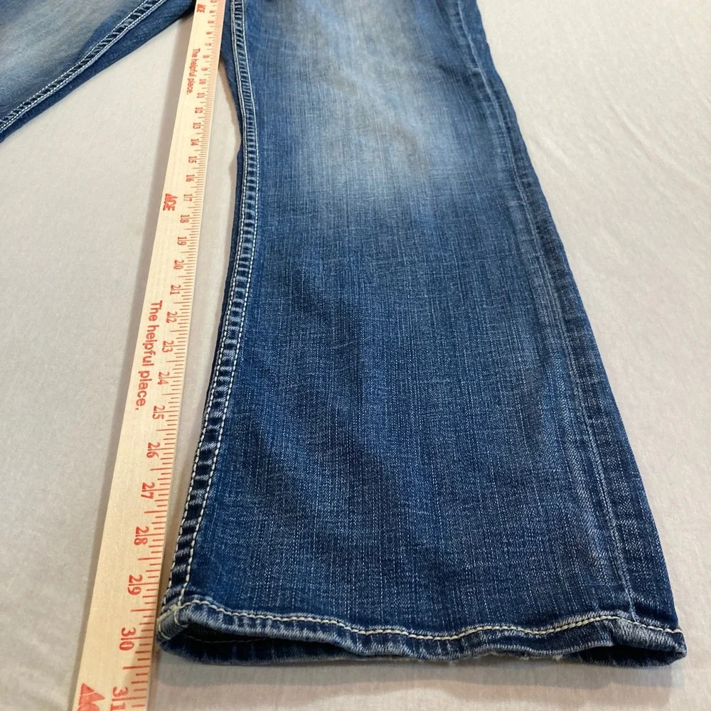 BKE Tyler Straight Leg Jeans Mens‎ 32x32 Medium Wash Distressed ABS23231R